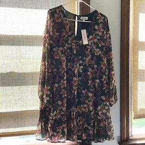 NWT Floral babydoll Dress